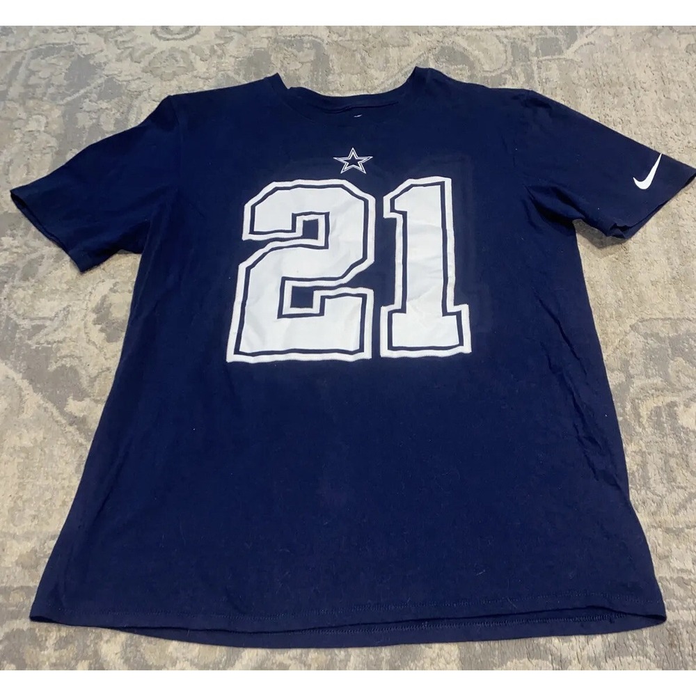 The Nike Tee T-Shirt Ezekiel Elliot 21 Dallas Cowboys Football SZ Large Unisex - Picture 1 of 4